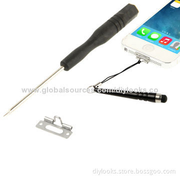 Screws Strap Lanyard Tool for iPhone 5 and 5S with Touch Pen